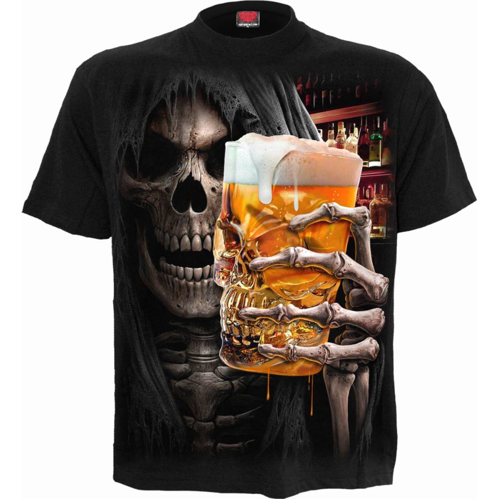 Spiral - LIVE LOUD Mens T-shirt - Black